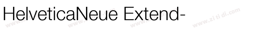 HelveticaNeue Extend字体转换